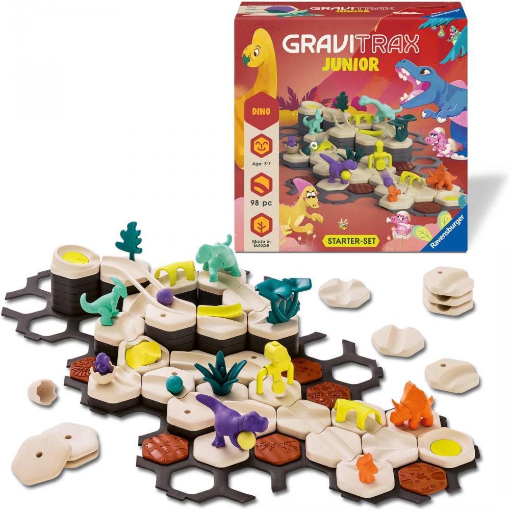 Ravensburger Kugelbahn GraviTrax Junior StarterSet L Dino 24586