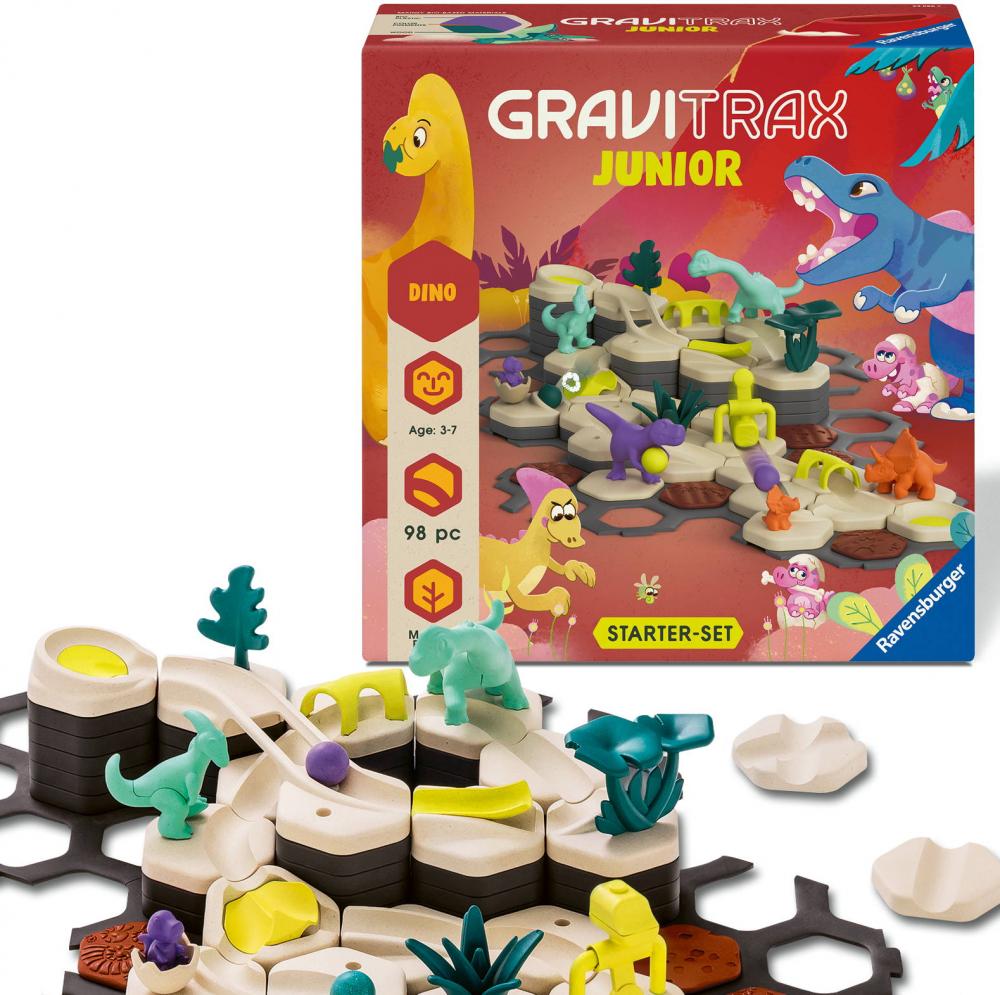 Ravensburger Kugelbahn GraviTrax Junior StarterSet L Dino 24586