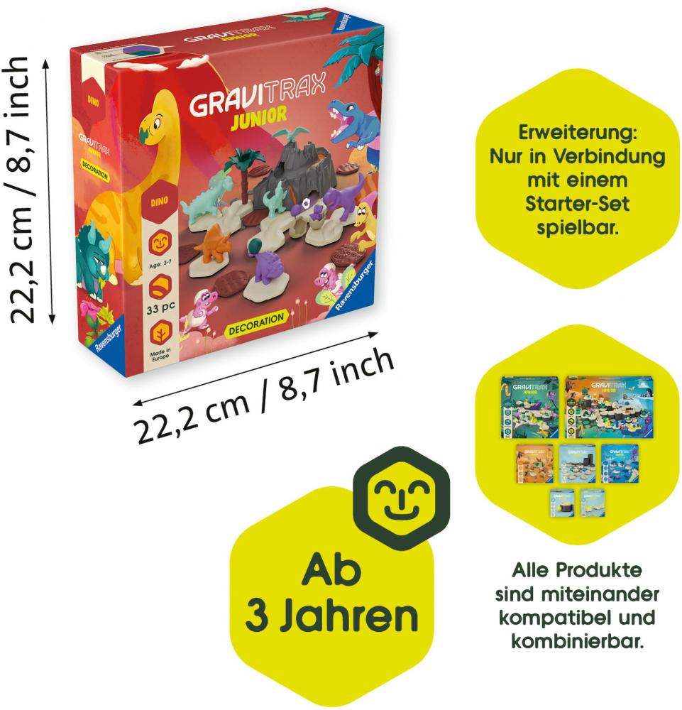 Ravensburger Kugelbahn GraviTrax Junior Extension Dino 24587