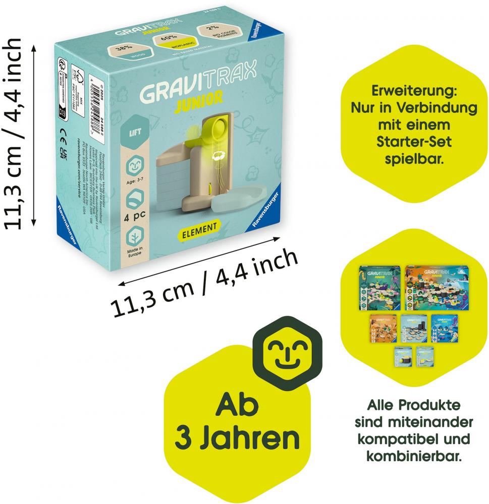 Ravensburger Kugelbahn GraviTrax Junior Element Lift 24588