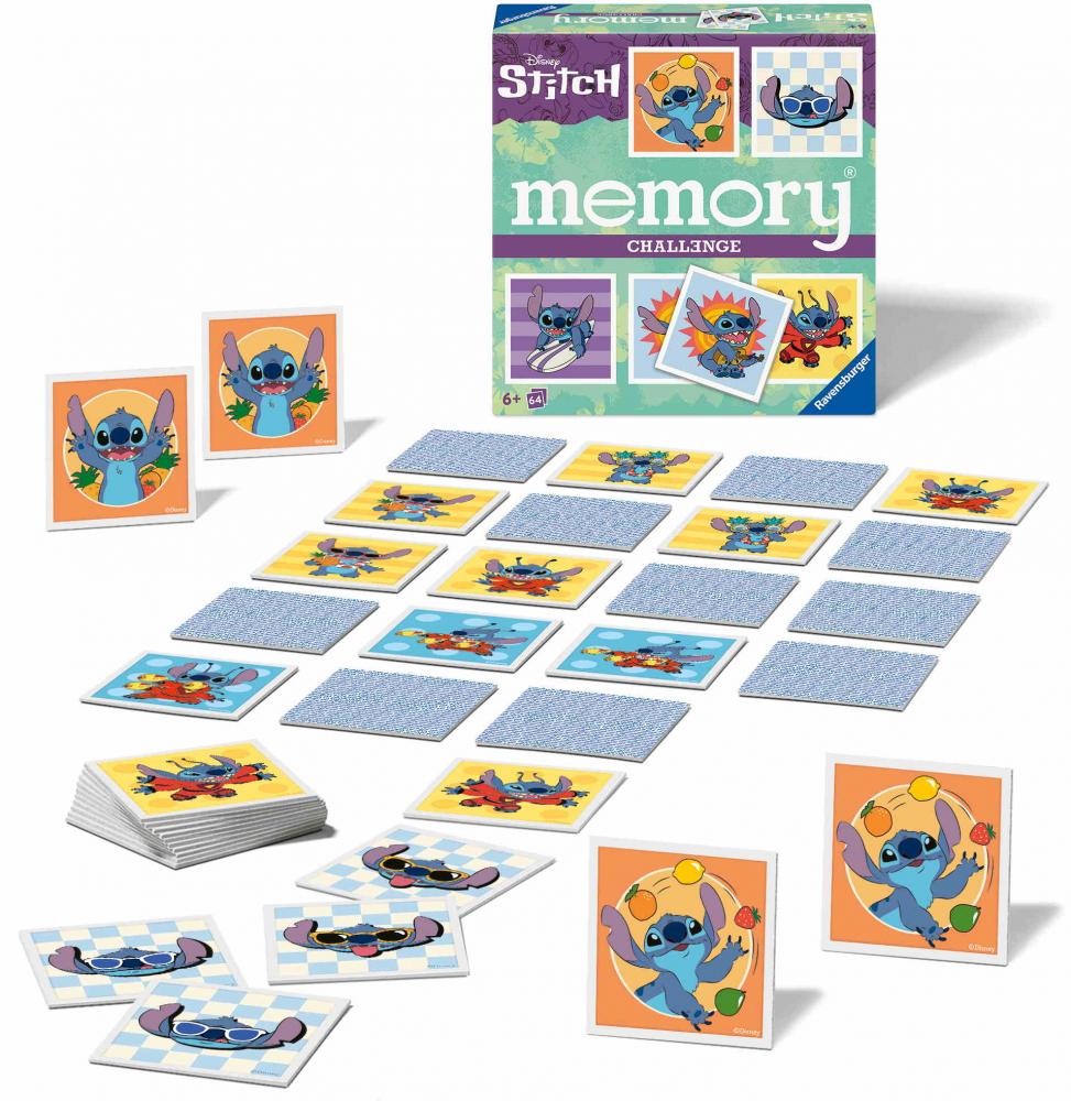 64 Karten Ravensburger Kartenlegespiel Challenge memory Disney Stitch 24697