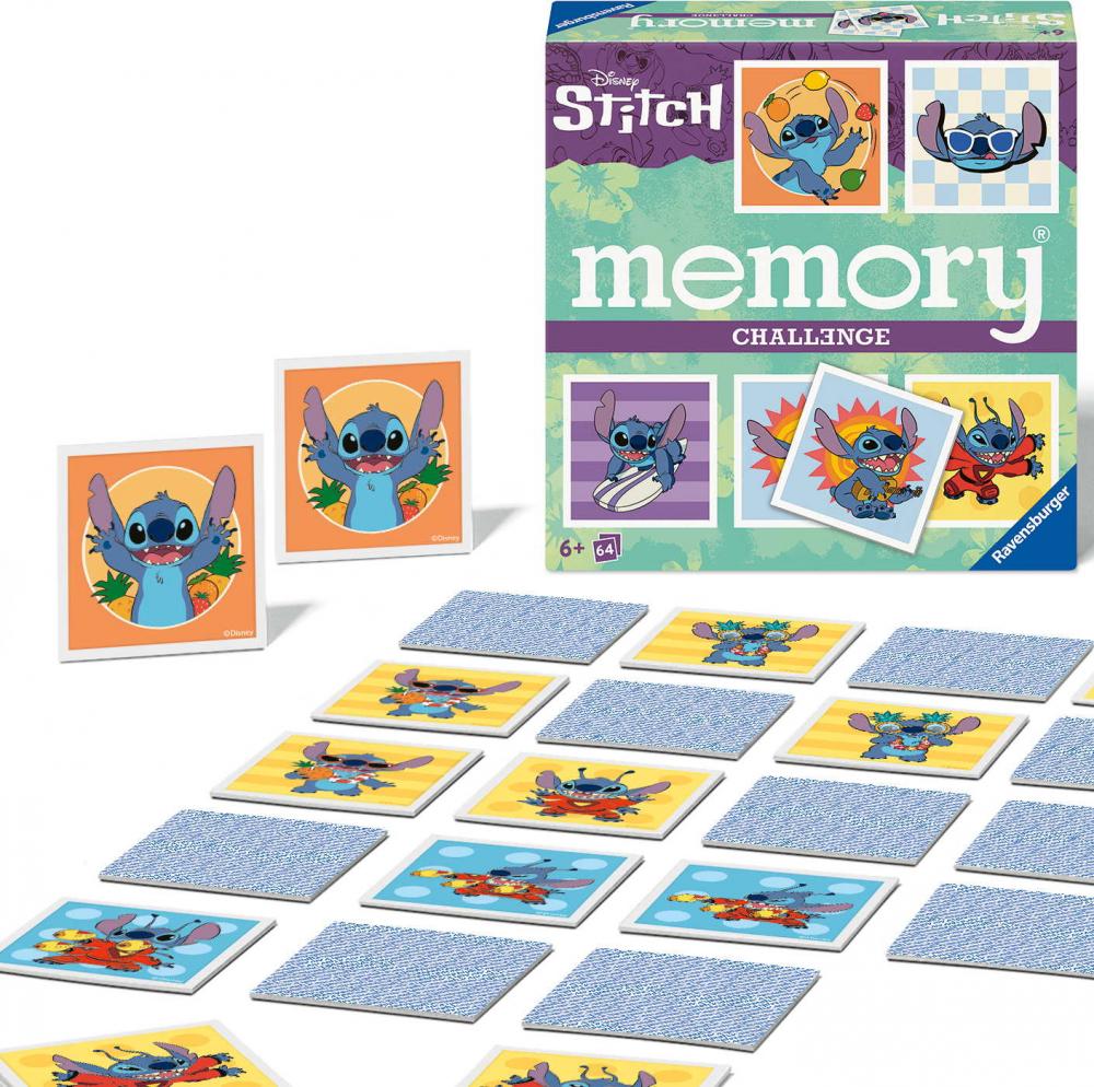 64 Karten Ravensburger Kartenlegespiel Challenge memory Disney Stitch 24697