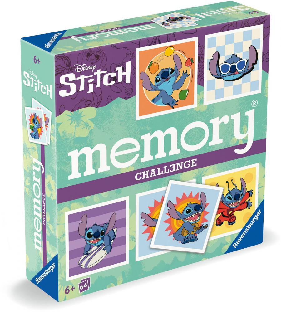 64 Karten Ravensburger Kartenlegespiel Challenge memory Disney Stitch 24697