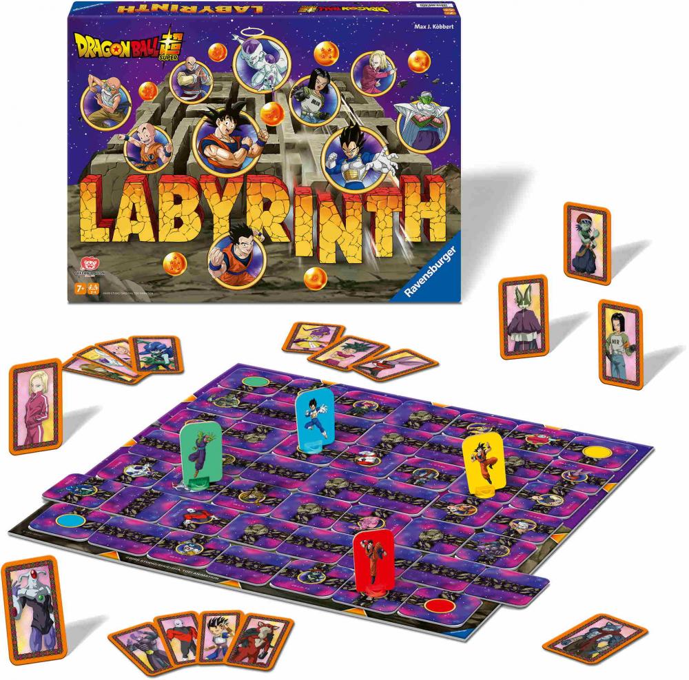 Ravensburger Familienspiel Such- und Schiebespiel Dragon Ball Super Labyrinth 24740