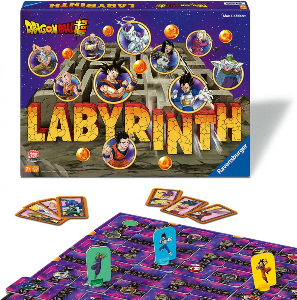 Ravensburger Familienspiel Such- und Schiebespiel Dragon Ball Super Labyrinth 24740