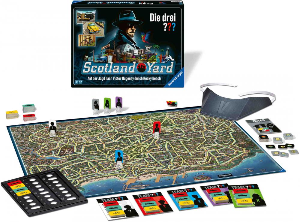 Ravensburger Familienspiel Detektivspiel Scotland Yard Die drei ??? 24741