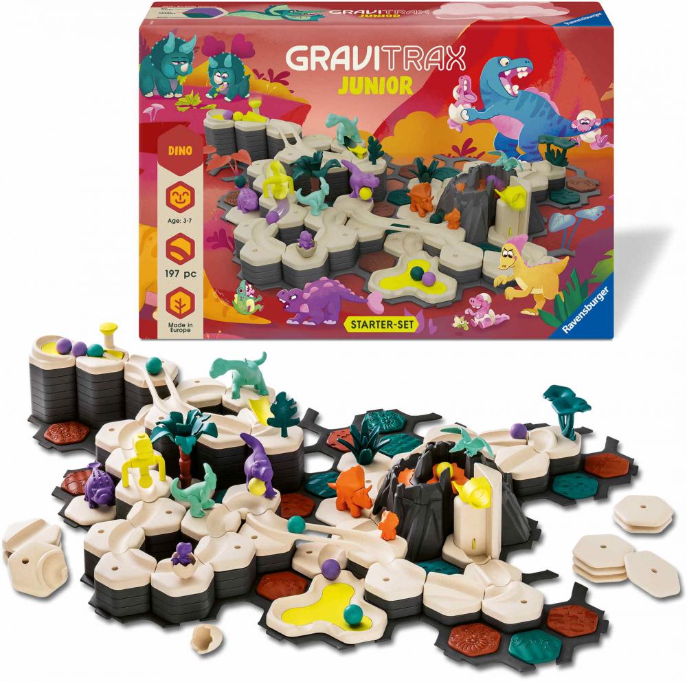 Ravensburger Kugelbahn GraviTrax Junior StarterSet XXL Dino 24845