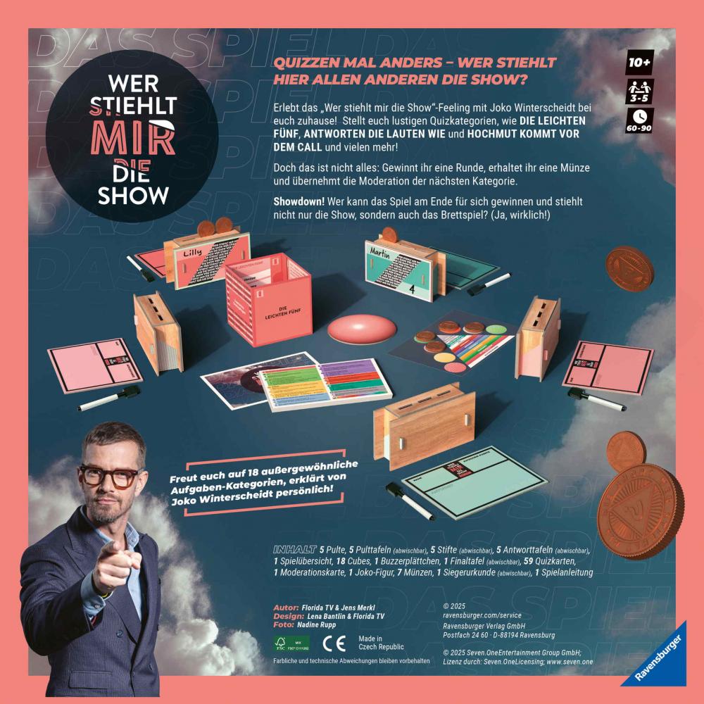Ravensburger Familienspiel Quizspiel Wer stiehlt mir die Show? 24883