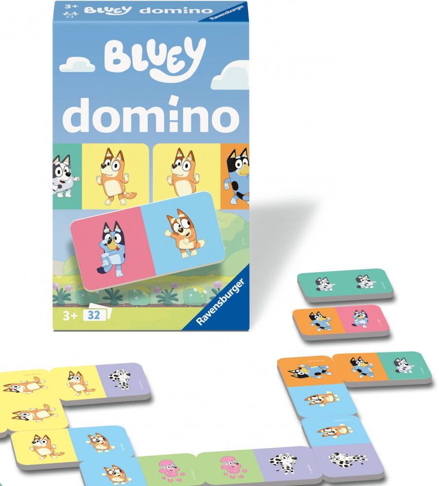Ravensburger Reise- & Kompaktspiel Legespiel Bluey Domino 24902