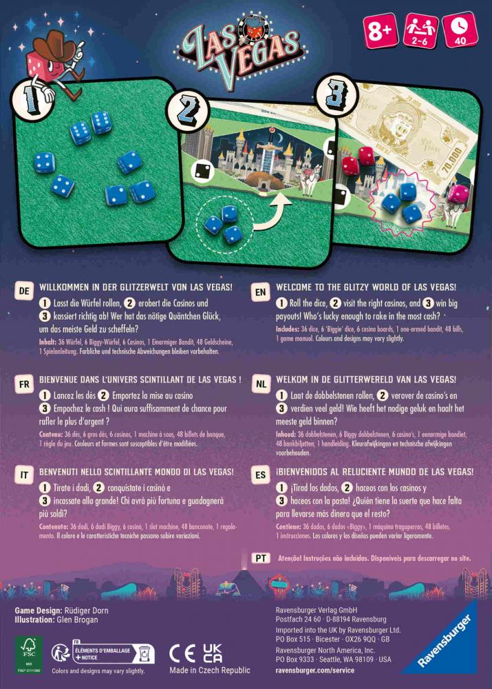Ravensburger Familienspiel Würfelspiel Las Vegas 24903