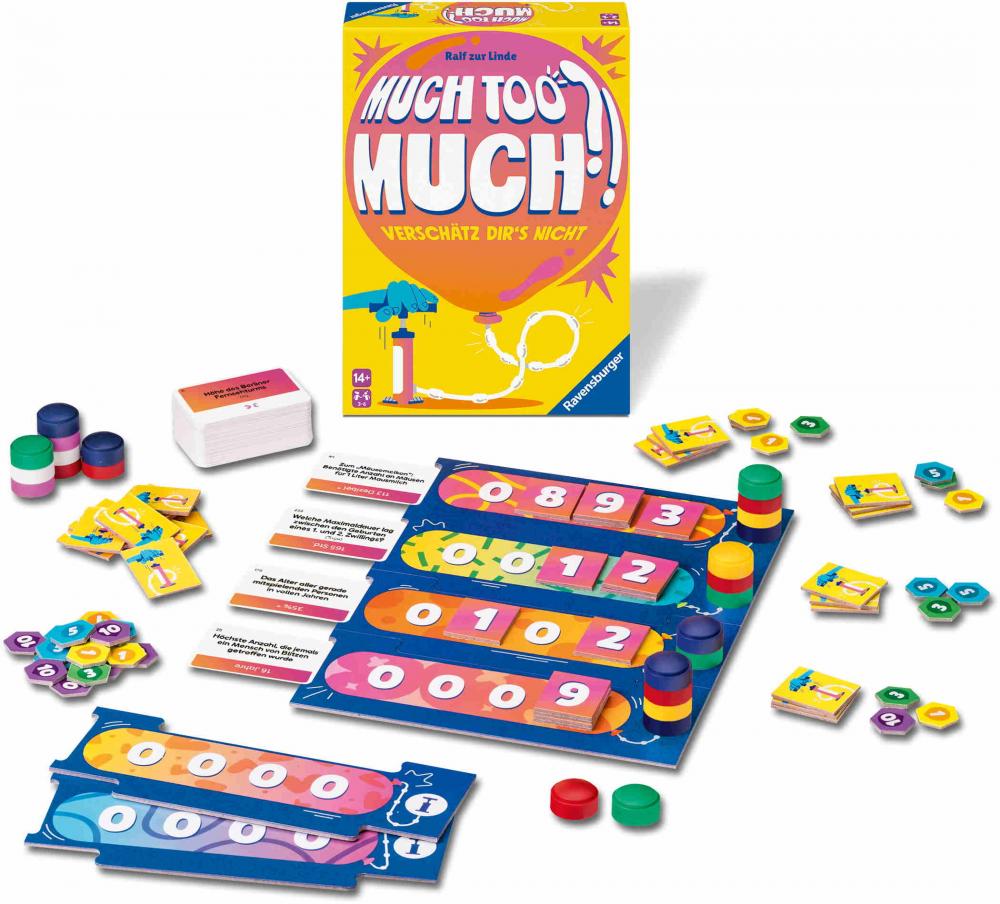 Ravensburger Familienspiel Partyspiel Much too much?! 24926