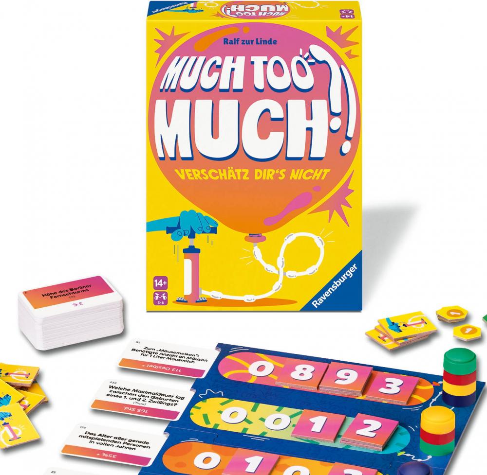 Ravensburger Familienspiel Partyspiel Much too much?! 24926