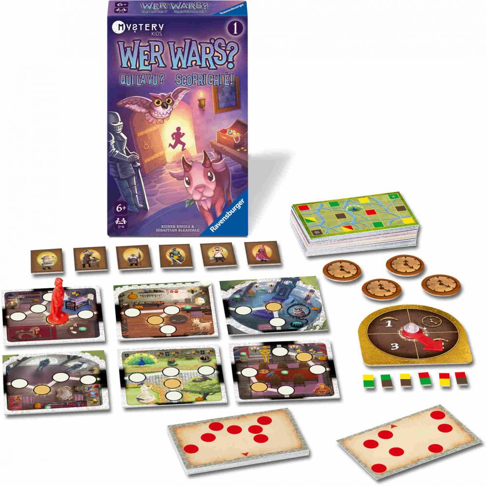 Ravensburger Reise- & Kompaktspiel Denkspiel Wer war's Mystery Kids 1 Im Schloss 24928
