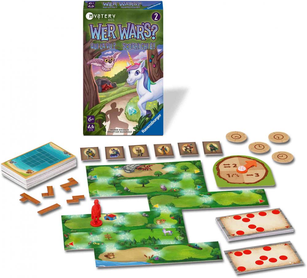 Ravensburger Reise- & Kompaktspiel Denkspiel Wer war's Mystery Kids 2 Im Zauberwald 24929