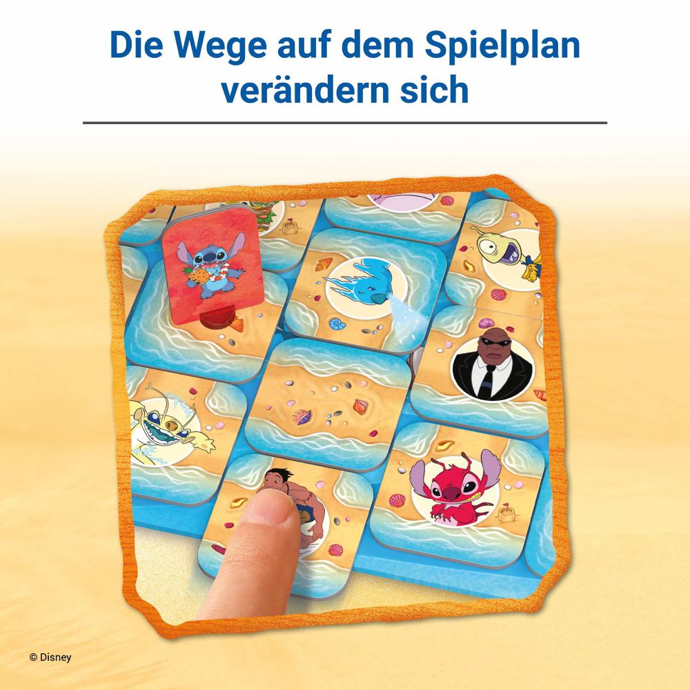 Ravensburger Familienspiel Such- und Schiebespiel Stitch Labyrinth 24943