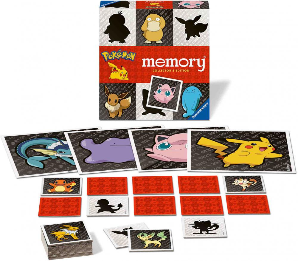64 Karten Ravensburger Kinderspiel Kartenlegespiel Collector's memory Pokémon 24954