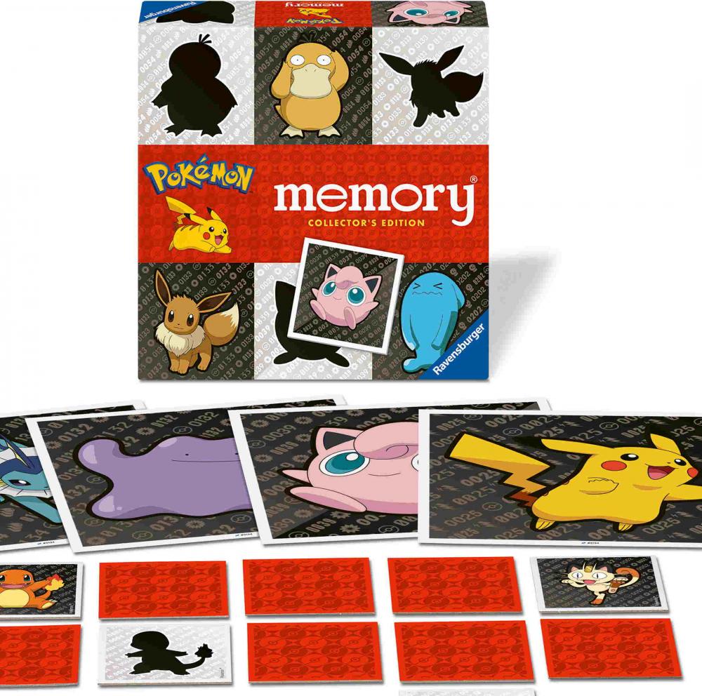 64 Karten Ravensburger Kinderspiel Kartenlegespiel Collector's memory Pokémon 24954