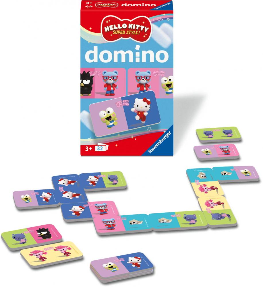 Ravensburger Reise- & Kompaktspiel Legespiel Domino Hello Kitty 24961