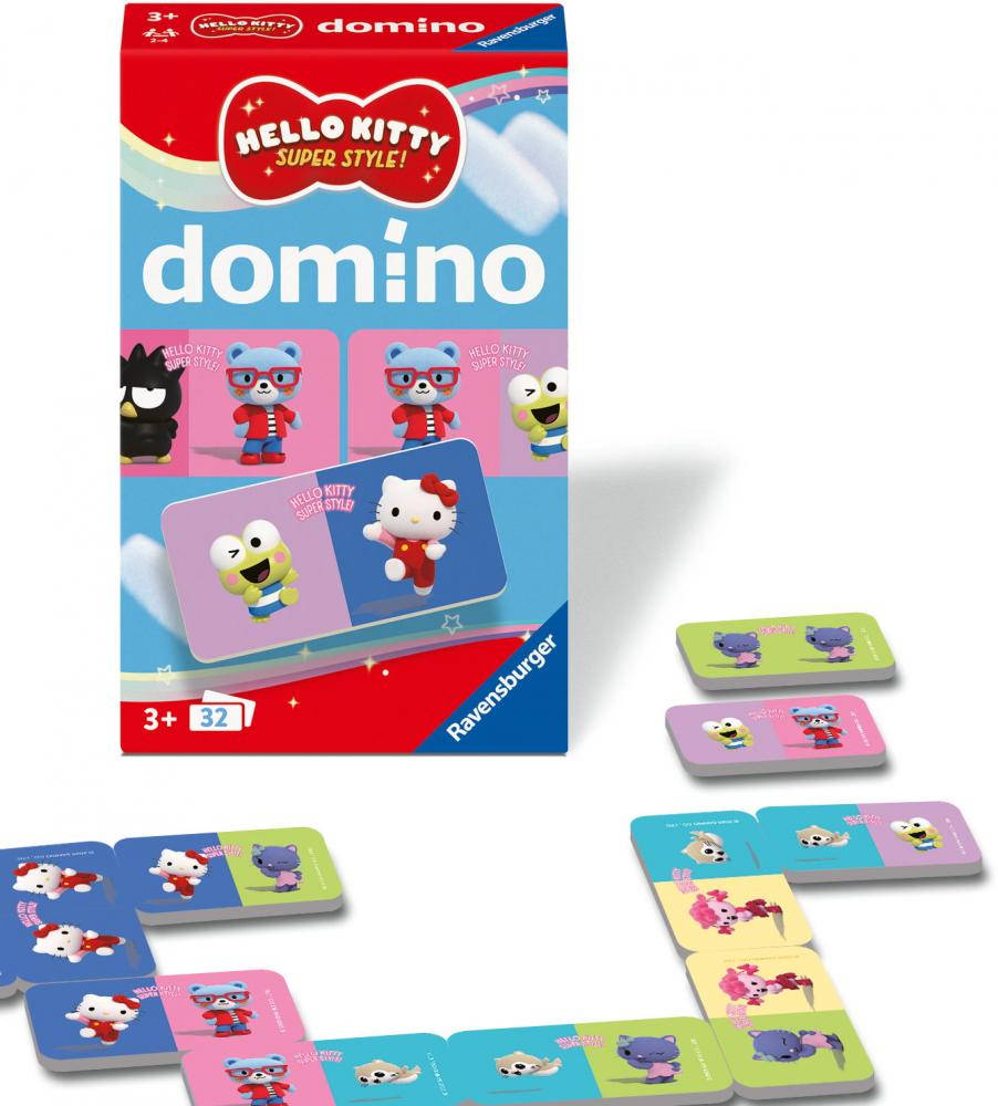 Ravensburger Reise- & Kompaktspiel Legespiel Domino Hello Kitty 24961