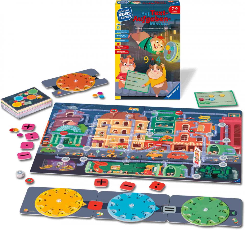 Ravensburger Kinderspiel Spielend Neues Lernen Detektivspiel Auf Textaufgaben-Mission 24977