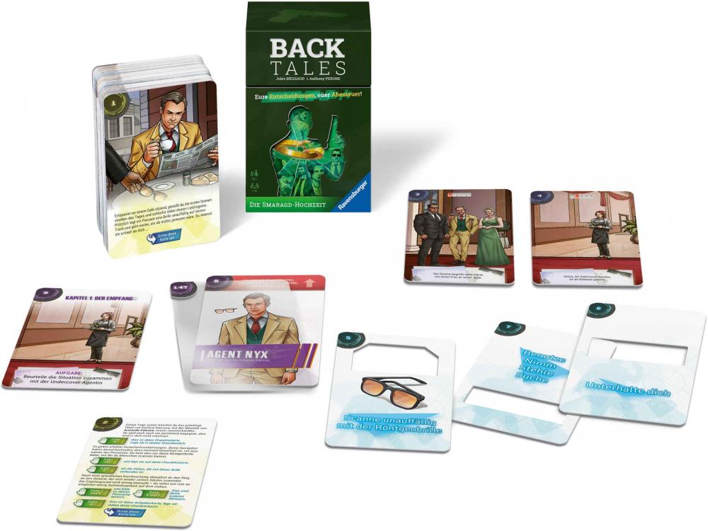Ravensburger Familienspiel Echoes Detektivspiel Back Tales Die Smaragd-Hochzeit Kartenspiel 25000