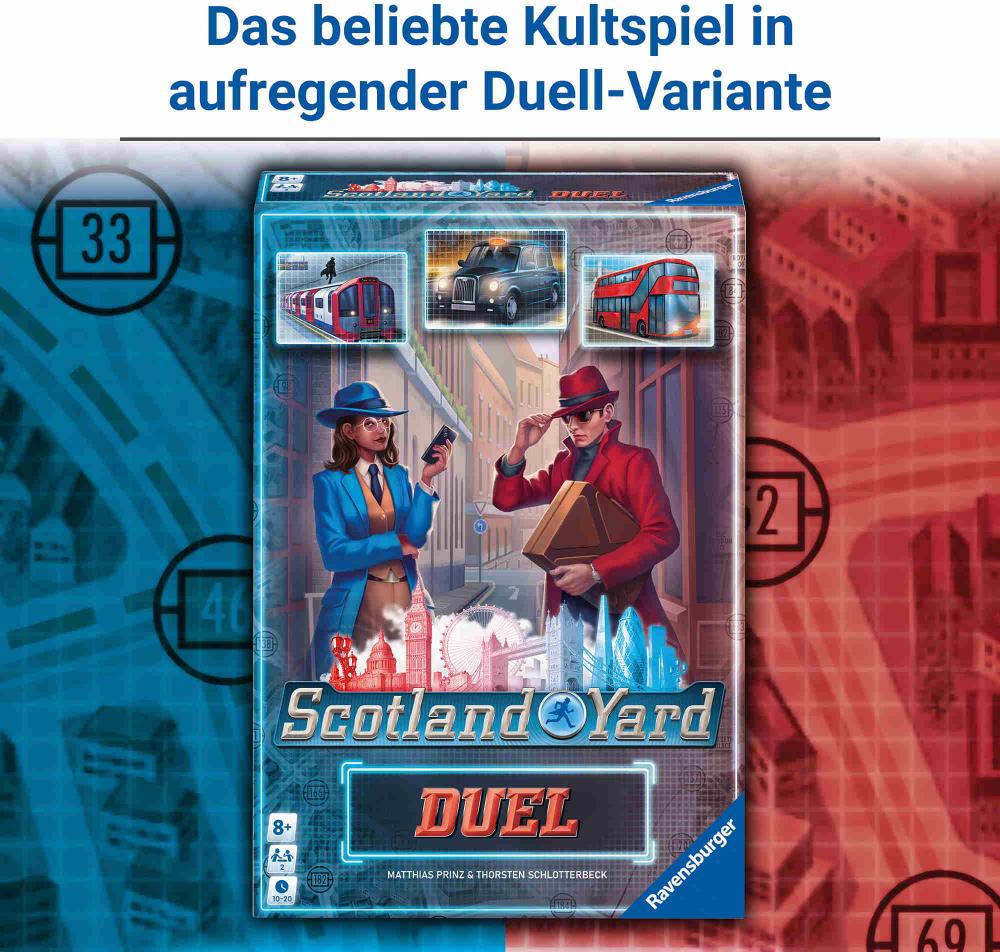 Ravensburger Familienspiel Detektivspiel Scotland Yard Duel 25032