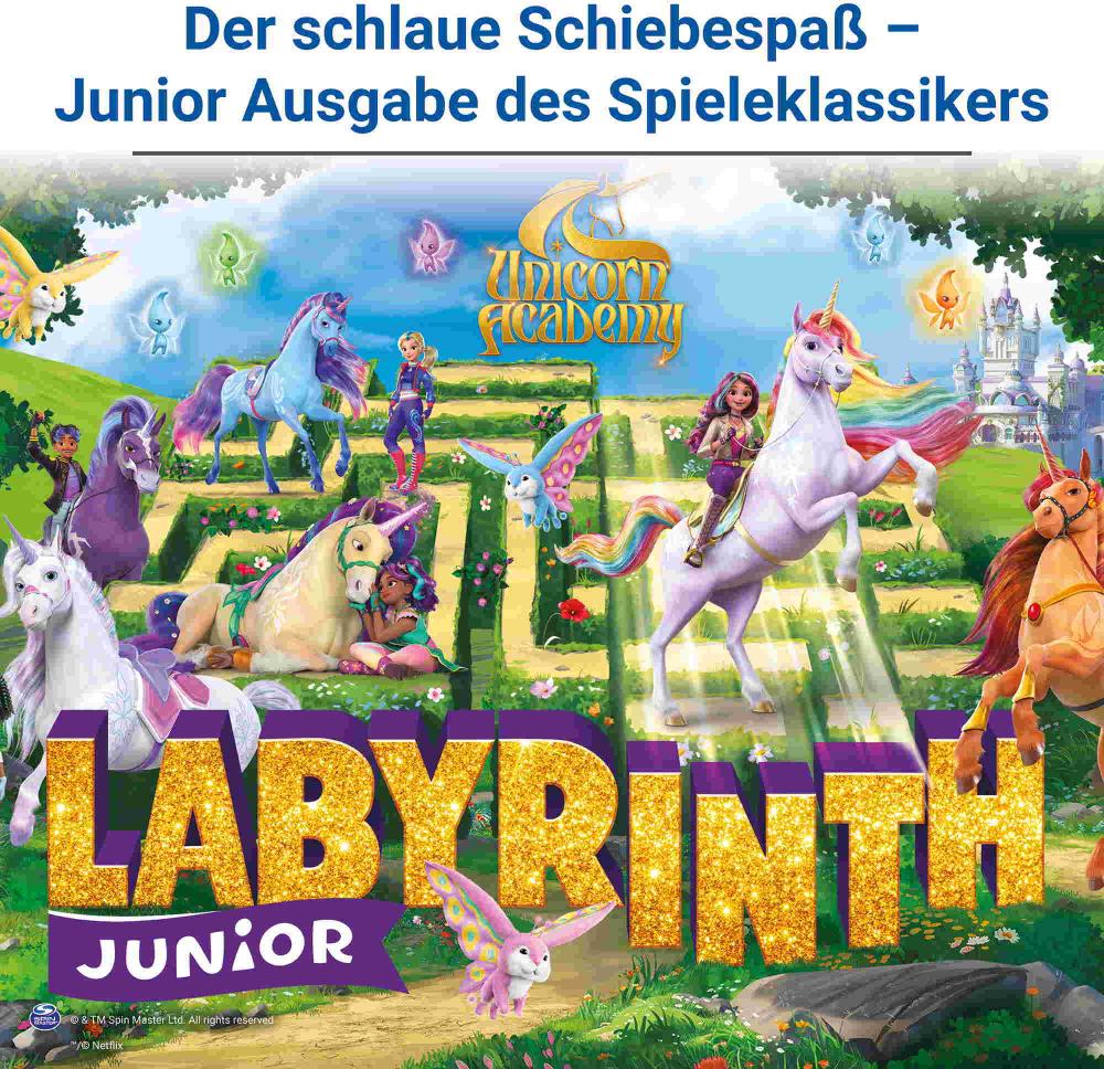Ravensburger Kinderspiel Such- und Schiebespiel Unicorn Academy Junior Labyrinth 25079