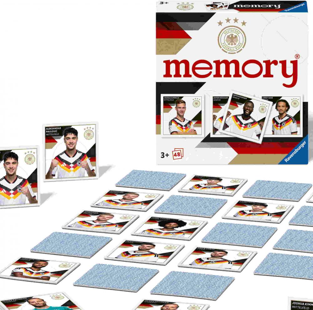 48 Karten Ravensburger Kinderspiel Kartenlegespiel DFB Nationalmannschaft Fußball-WM 2026 25094