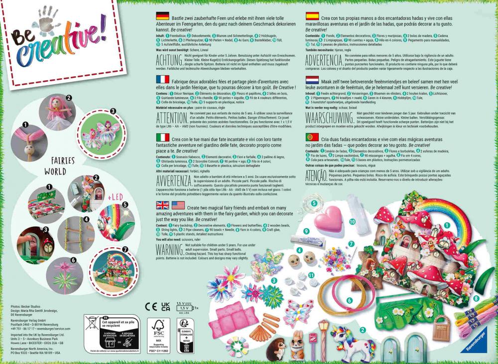 Ravensburger Basteln Be Creative Bastelset Do it yourself Feenwelt 25869