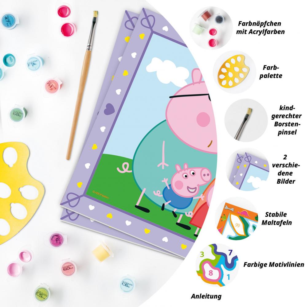 Ravensburger Malen nach Zahlen Junior Peppa's Familie 25879