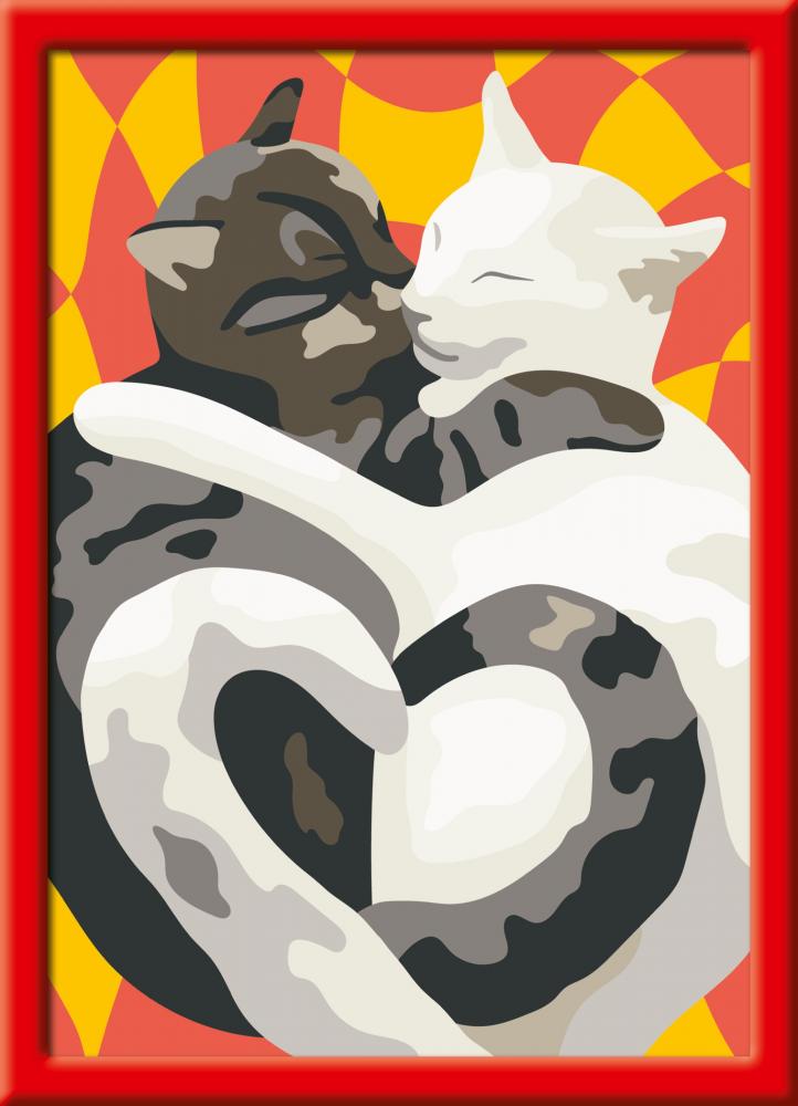Ravensburger Malen nach Zahlen CREART Serie E Katzen-Liebe 25884