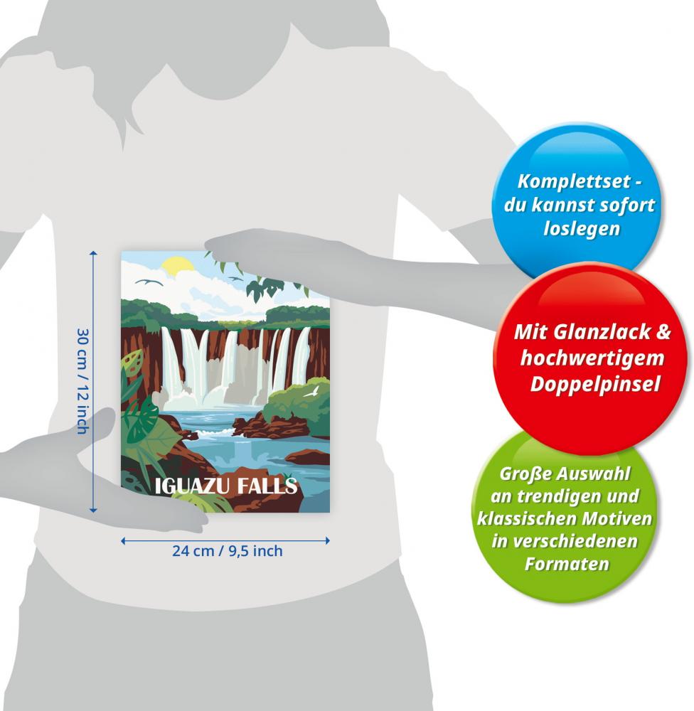 Ravensburger Malen nach Zahlen CREART Trend Serie C Iguazu Wasserfälle 25894