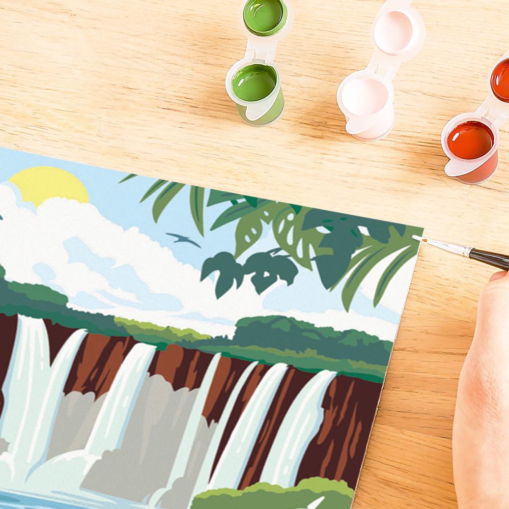 Ravensburger Malen nach Zahlen CREART Trend Serie C Iguazu Wasserfälle 25894
