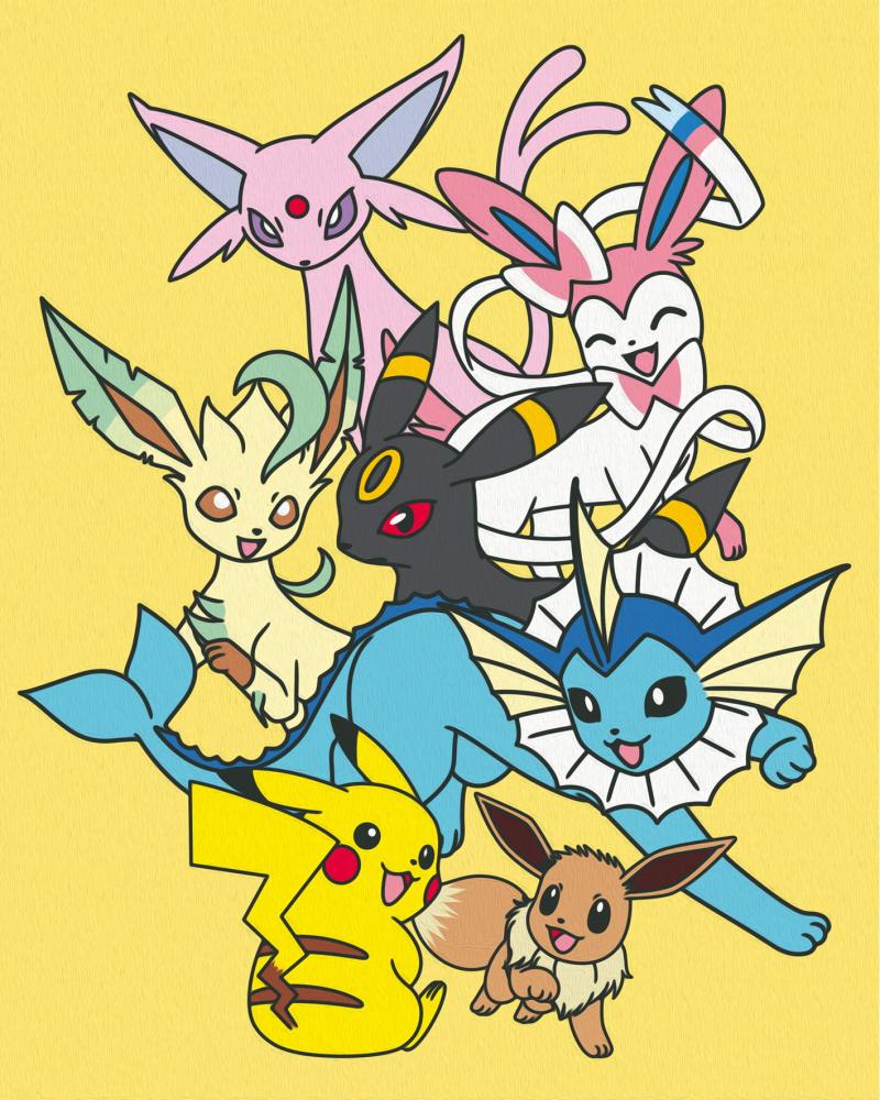 Ravensburger Malen nach Zahlen CREART Trend Serie C Eevee Evolutions 25897