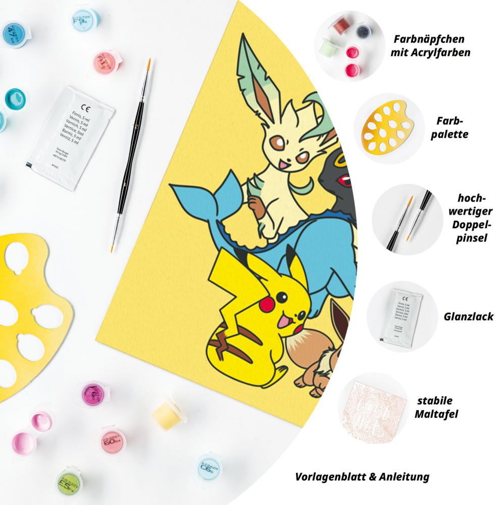 Ravensburger Malen nach Zahlen CREART Trend Serie C Eevee Evolutions 25897