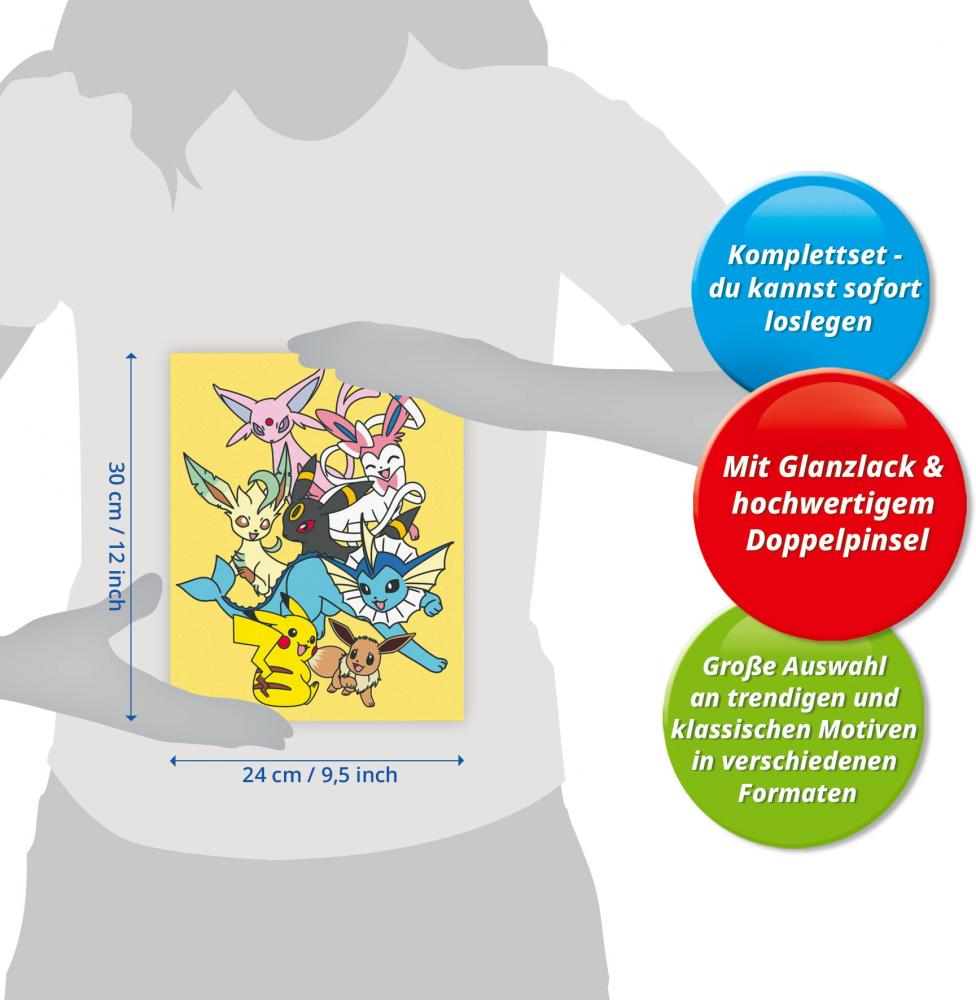 Ravensburger Malen nach Zahlen CREART Trend Serie C Eevee Evolutions 25897