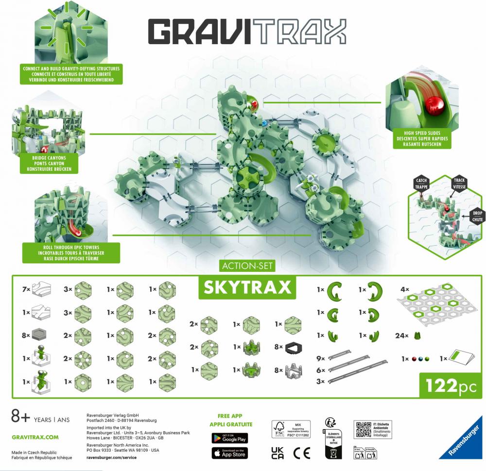 Ravensburger Kugelbahn GraviTrax BASE ActionSet M Skytrax 25959