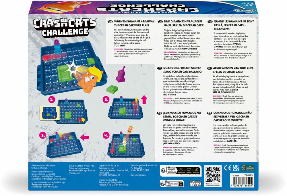 Thinkfun Kinderspiel Logikspiel Crash Cats Challenge 76650