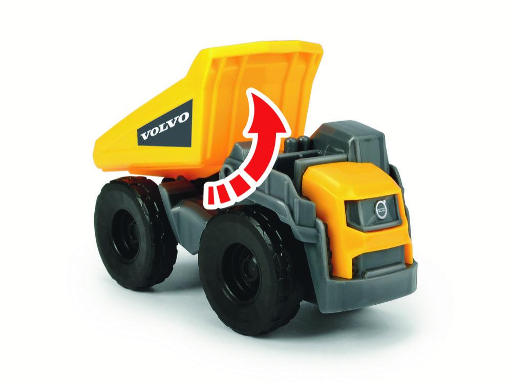 Dickie Spielfahrzeug Baustelle Tieflader Go Real / Construction Mack Volvo Micro Builder 203725005