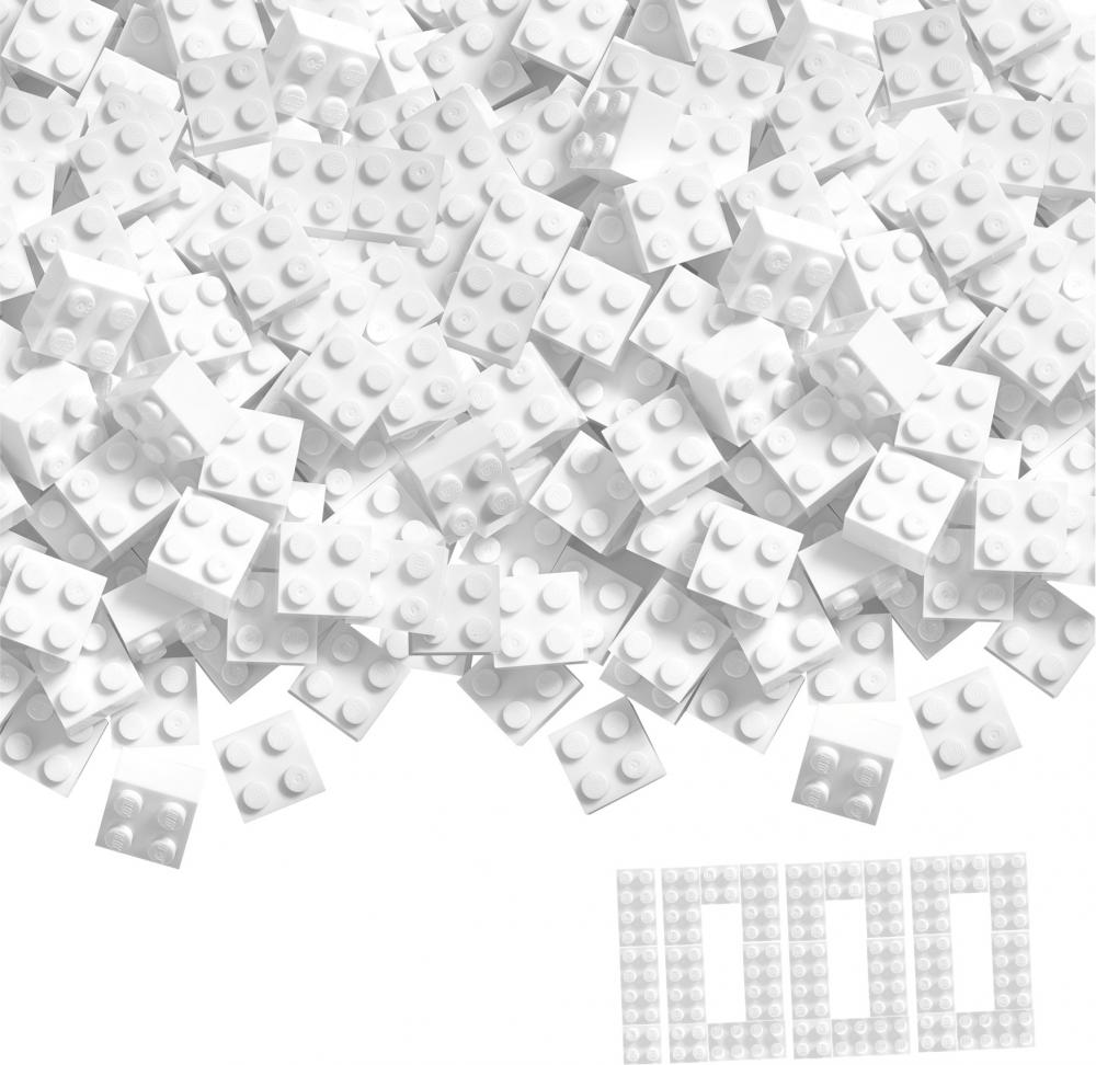 Simba Konstruktionsspielzeug Bausteine Blox 1000 Teile 4er weiß 104114119