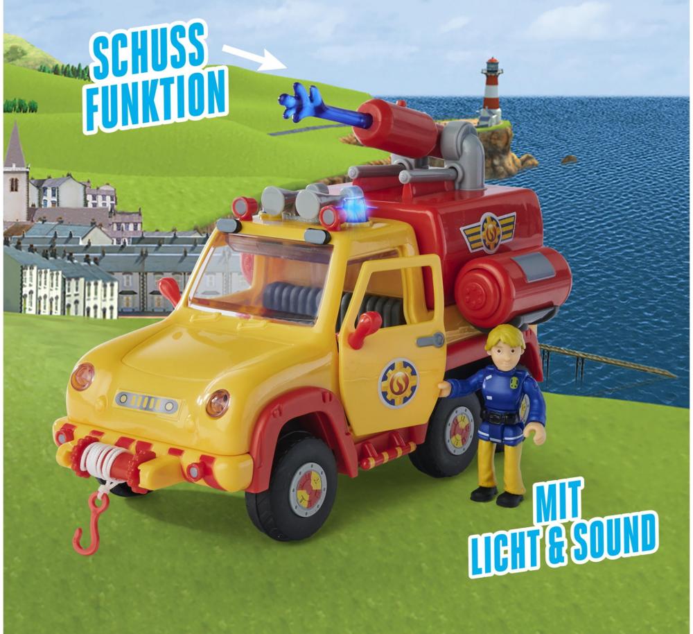 Simba Spielfahrzeug Feuerwehr Feuerwehrmann Sam Feuerwehrauto Venus 2.0 mit Figur 109251094