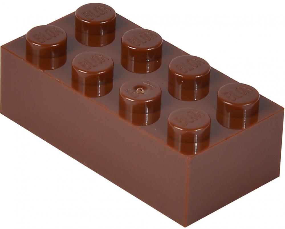 Simba Konstruktionsspielzeug Bausteine Blox 40 Teile 8er braun 104114538