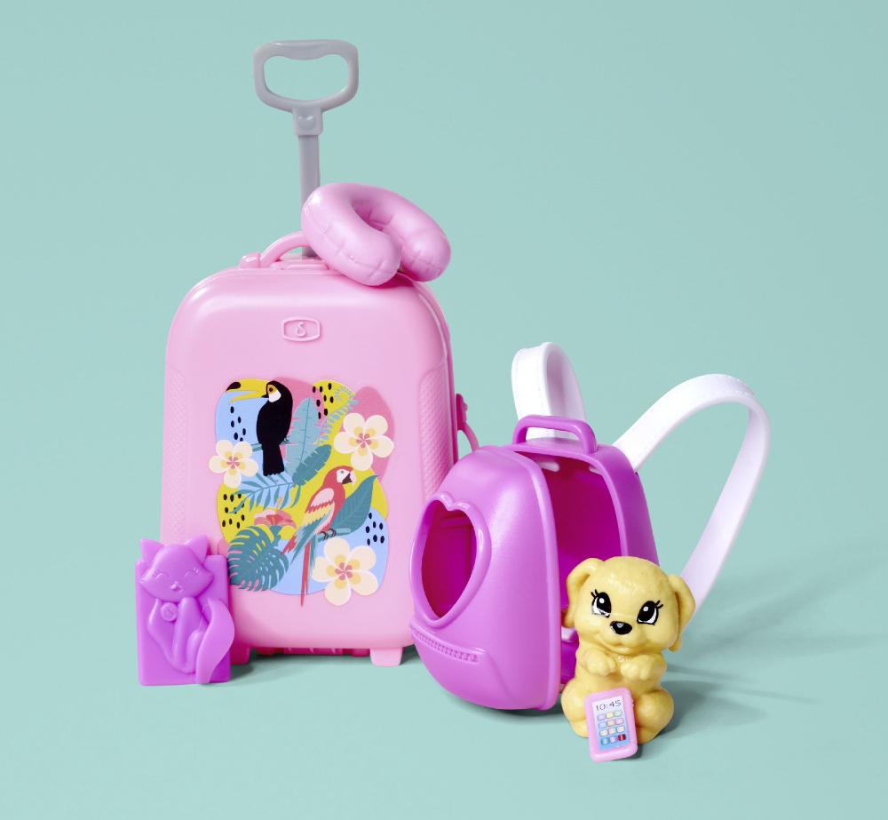 Simba Puppe Steffi Love Travel Reisepuppe inkl. Koffer, Rucksack, Hund 105733731