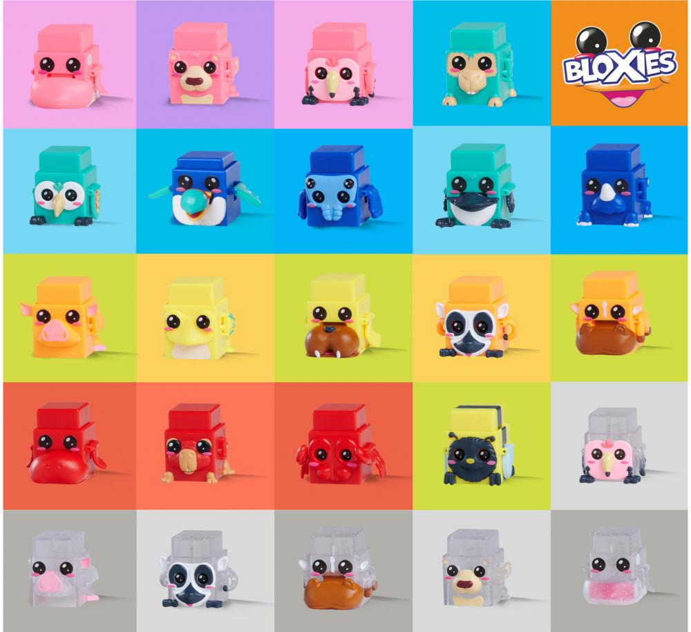 Simba Spielzeug Spielwelt 4er Set Bloxies Serie 2 Spielfigur zufällige Auswahl 105952634