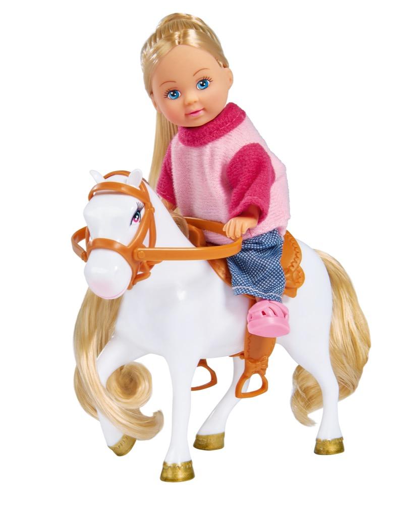 Simba Puppe Evi Love Evi Horse Trailer Pferdeanhänger Pony 105737460