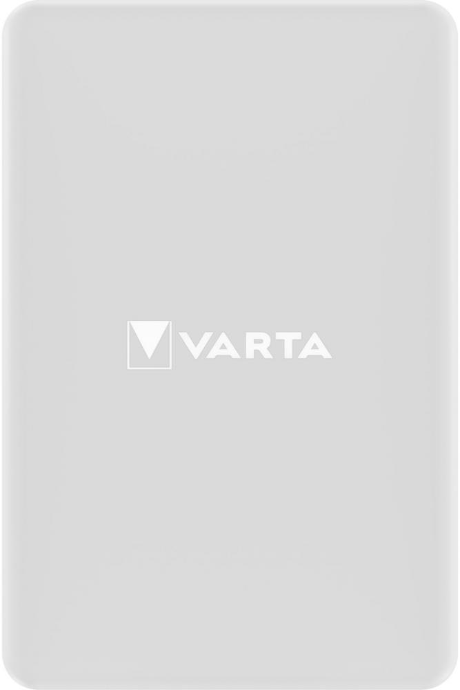 Varta Powerbank mobile Ladestation wireless Mag Pro 5000 mAh Typ C USB OUT weiß