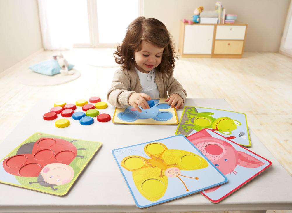 HABA Kleinkindwelt Zuordnungsspiel Kunterbunte Tierwelt 1301059001