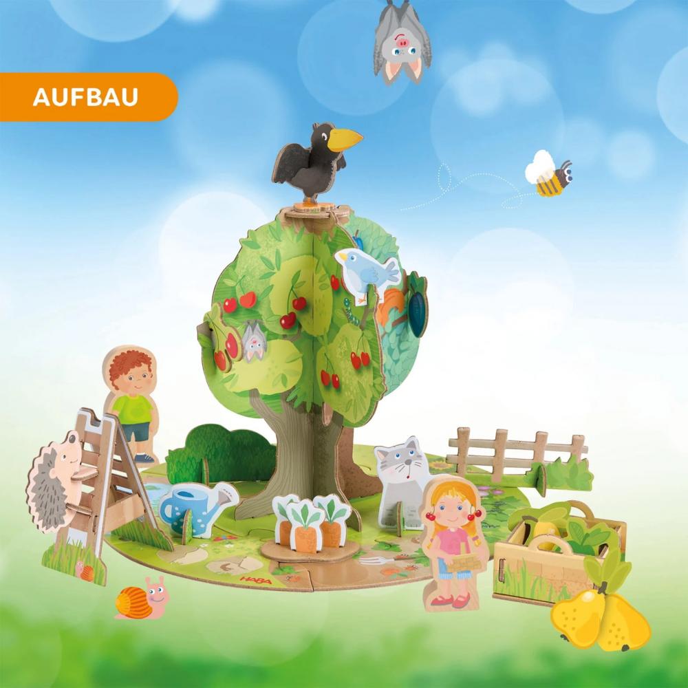 40 Teile Haba 3D Puzzle Obstgarten mit 2 Holzfiguren 1307178001
