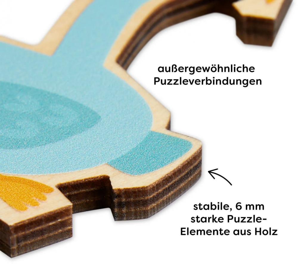 12 Teile HABA Kinder Puzzle 2 in 1 Elefant 2011068001