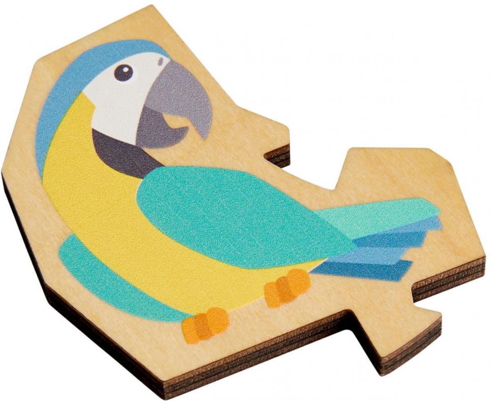 21 Teile HABA Kinder Puzzle 2 in 1 Papagei 2011453001